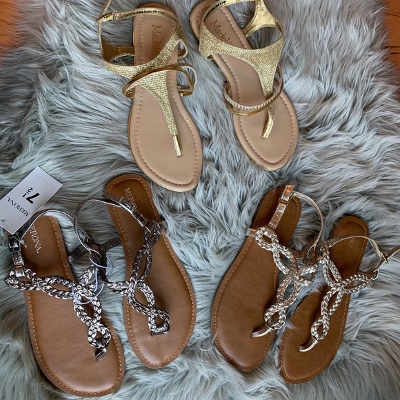 3 for $30 strappy sandals 💛🤍🤎